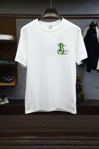 bbr巴宝莉 2025夏装新款男女同款短袖T恤，！定制专属皮马棉面料，定制原版工艺螺纹，胸前重工字母Logo工艺设计！简约大方，从容百搭，档次极高，完美融入时尚
