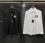 LV驴牌 25春夏新款 胸口刺绣勋章五金Logo拼接 高品质长袖衬衫 码数：M-3Xl
