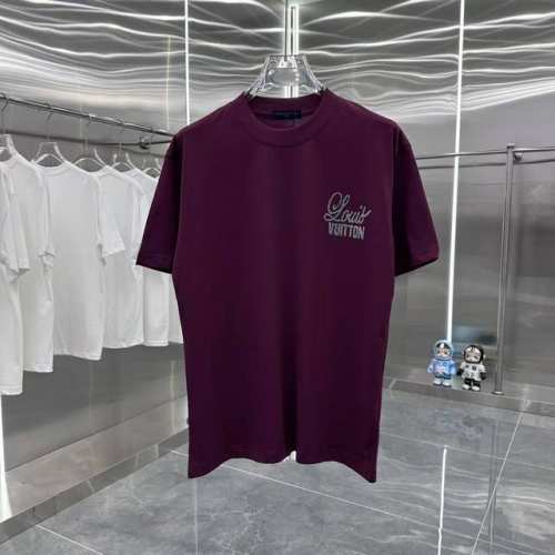 Lv 2025春夏新款短袖T恤 厚板工艺 男女同款宽松版 S M L Xl Xxl 五个码 黑色 白色 酒红色