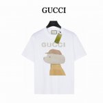 gucci 带帽狗狗 短袖T恤 款号:Gg12 白色 240克重磅小落肩100%棉T恤 Os版型 宽松有型好搭配 采用精梳紧密赛络工艺 面料更耐磨 袖口以及下摆