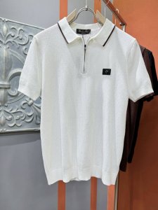 Loro piana诺悠翩雅 2025春夏新品针织短袖，进口针织面料，手感柔软。顶级进口私货，时尚设计潮流短袖针织衫，不失奢华 品质毋庸置疑 上身效果超赞，奢华