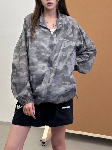 alo ｜ 新款防晒服，成衣面料坯布印花工艺，经典厚版印花标，男女同款，尺码Sml