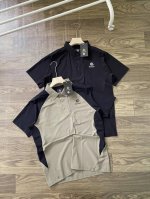 凯乐石Kailas夏季冰丝polo， 冰丝弹力格，背后压胶 立体剪裁，冰丝凉感，全场景适用 很贵但是超高品质， 颜色 纯黑，抹茶绿拼接 尺码 M-3Xl M肩宽