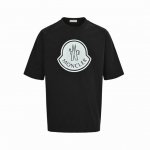 moncler 蒙口 烫画Logo印花短袖 面料采用定制240G 26支特滑双股精棉平纹高密无尘全棉布料 前幅高密度加厚 走线平整 代工品质 全套定制辅料 si