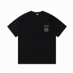 隔天到 Loewe 罗意威 3M立体字母凹凸压印 Logo精致升级 原版面料 官方同款 短袖T恤 定制260克同缸染面料 手感非常舒服 春夏最新版本 颜色: 黑