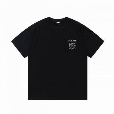 隔天到 Loewe 罗意威 3M立体字母凹凸压印 Logo精致升级 原版面料 官方同款 短袖T恤 定制260克同缸染面料 手感非常舒服 春夏最新版本 颜色: 黑