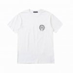 高版本Chrome Hearts 克罗心 梵文马蹄印花短袖！胸口小口袋，面料使用 克全棉双纱面料，纹路清晰可见，质感柔软细腻光滑，垂感十足！有一定厚度 非低廉材