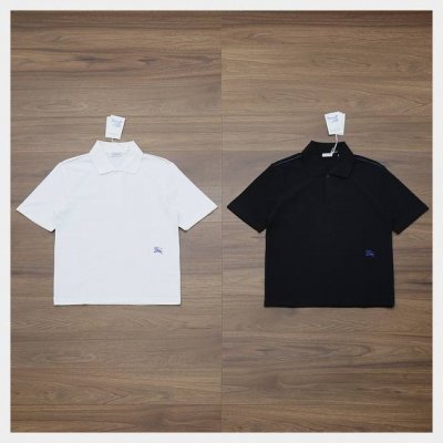 巴宝莉下摆蓝马polo衫 黑色 白色 Xs-S-M-L-Xl 龙年巨献｜Burberry 24Ss 设计师联名款 Daniel Lee执掌首季｜皇家蓝战马图腾
