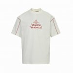 vivienne Westwood 西太后 25Ss Logo图案印花明线短袖 面料采用高克重260G重精梳棉，定制1:1螺纹，面料舒适亲肤无异感， 整件衣服搭