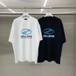 新款 款号: W212# We11Done 简约徽标 宽松圆领短袖T恤男女情侣款 面料：300G双纱精梳紧密赛络纺重磅纯棉 工艺：走线均是全身三线缝制，后领织带
