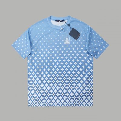 高版本 路易威登 Louis Vuitton 1V 25Ss早春 Lv雪花印花短袖 轻奢主义 男女日常通勤穿搭必备单品 正确版本 欢迎对比 详细特征 280克