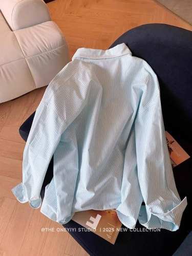 120 纯棉条纹衬衫 小马标刺绣 M 85-105斤 L 105-125斤 Xl 125-145斤 2Xl 145-165斤