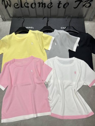 新品上线 款号:27375# #拉夫撞色袖子短袖实拍图