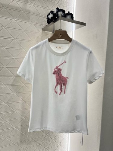 Ralph Lauren*2025新品上架 重工钉珠徽标 定制Yb丝光全棉材质 透气舒适 质感十足 常规短袖T恤裁剪 凸显品牌格调 采用克重纯棉制成 略带有弹力