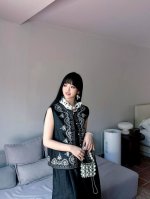 春夏新品上新 真丝香云纱刺绣马甲 s-Xl