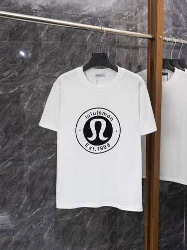 款号J09 lululemon 露露植绒字母银立体短袖T恤 280克纯棉双砂面料 所有面料均已提前做过缩水 品质第一 所见即所得 不会洗一次版型就有所变化的 区