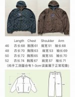 Lv彩色格子双棉服外套