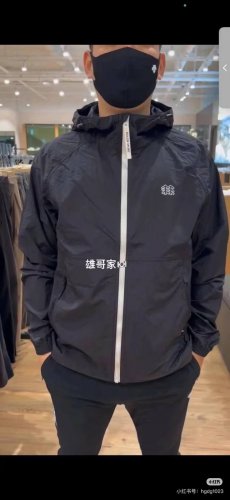 新款上新 可隆Kolon Sport 防风防水防晒速干吸汗户外连帽拉链轻量弹力皮肤衣 防水防风速干防晒夹克 男女同款Upf70+防晒衣内里全包边得物正品1:1打