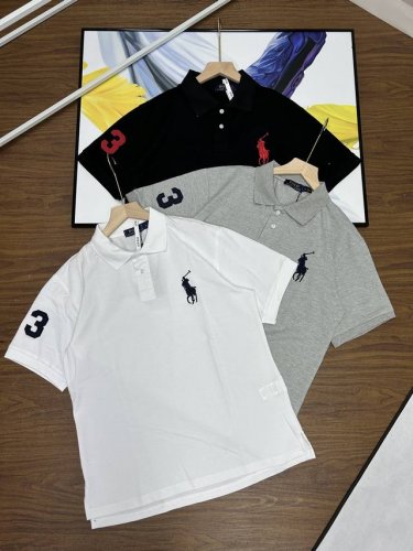 Ralph Lauren拉夫劳伦三色夏季经典常青polo衫翻领纯棉舒适感短袖T恤爆款推荐Ralph Lauren拉夫劳伦polo经典刺绣Logo保罗polo领衫