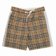 burberry 巴宝莉 侧边字母格纹沙滩短裤 size Xs-L