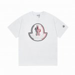 隔天到 Moncler 蒙口 拼色立体刺绣% Logo标识精致升级 原版面料 官方同款 短袖T恤 定制 同缸染面料 手感非常舒服 春夏最新版本 颜色: 白色 尺