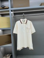 GuccⅠ 古驰 双G口袋刺绣新款polo衫 原版面料 原版订制辅料 官方同款 采用210克纯棉珠地面料，定制 同缸染面料 手感非常舒服爽滑 版型挺阔有型 一线
