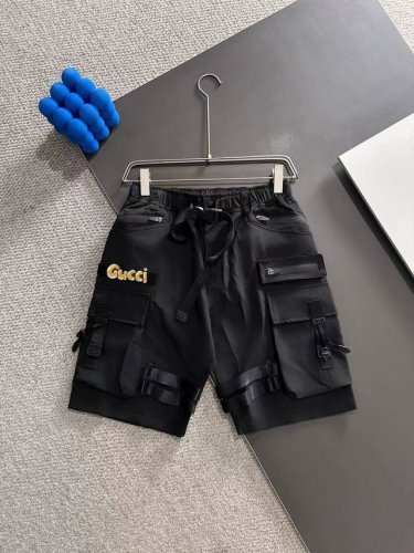 隔天出货 Gucci 古奇重工设计机能工装2025年男夏季多口袋伞兵裤宽松运动五分裤潮牌中裤 码数M-3Xl