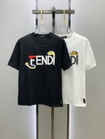 市场有仿版认准工艺和面料 25Ss芬家纯棉最新面料 最高版本 蛇年大吉胸前Fendi撞色植绒工艺！经典标识图案Logo时尚简约潮流短袖，最顶级的品质专柜原单短袖