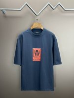顶级最高版本 尺码偏大 B家 巴黎世家 Balenciaga 经典Handle With Care重工艺印花圆领半袖T恤短袖 男女同款 情侣款 宽松版型 最高版