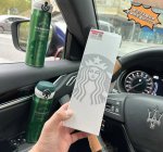 懂您想要的温度，掌柜喊您来喝水啦，两方大联名，订单量狂走1K个，爆单啦# St Rbucks&Therm0S 星芭克善魔师联名合作款墨绿色美人鱼印花304医用钢