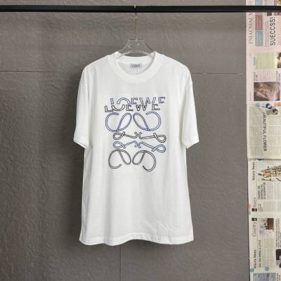 A51 loewe 罗意威 高版本300高克重 拼色Logo刺绣工艺 独家专供新款原单男士休闲短袖 高端定制 高版本 时尚百搭爆款 进口面料 手感超柔软细腻 穿