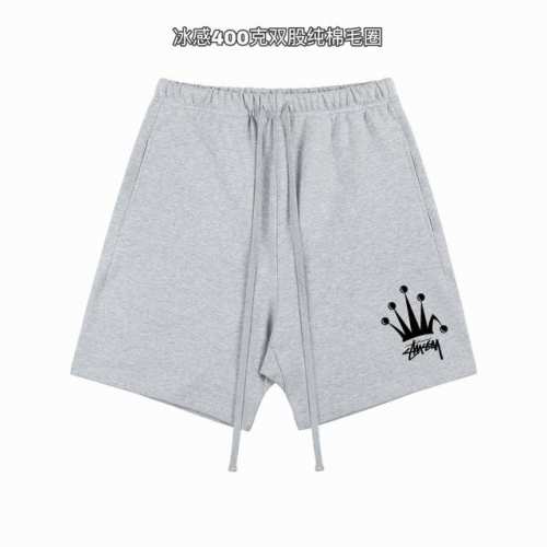 斯图西Stussy皇冠基础款印花双股400克纯棉毛圈男女情侣款短裤 面料 独家定制面料采用400G纯棉毛圈面料市场找不到第二家 可以说一条短裤能穿5年毫不夸张
