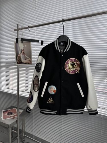 新款上新 最高版本 原版购入开发 区别市场 通货 斯图西 Dries Van Noten X Stussy 22Fw联名款 金太阳爆炸单品棒球服夹克外套 Stu