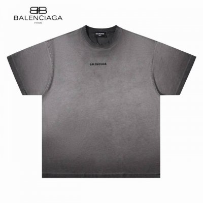 原单 款号：Bl032 上新 Balenciaga & 巴黎世家25Ss Blcg 经典Logo款 美式水洗做旧宽松短T恤- 经典基础刺绣小标新恤 采用双纱精梳