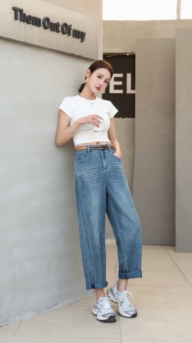 新品来袭时尚潮流羊角裤#S-Xxl