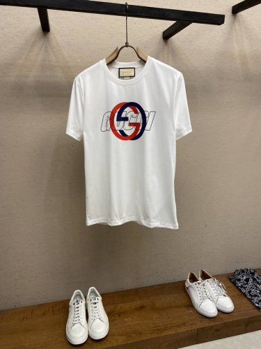 顶级最高版本 Gucci 古驰 酷奇 经典镂空字母短袖半袖T恤 男女同款 情侣款 宽松版型 最高版本 原版面料 高版本 高品质 所有细节 面料辅料工艺 全部1: