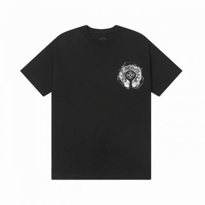 Chromehearts 克罗心 24Ss马蹄拉浆圆领T恤 原版面料 官方同款 短袖T恤 定制260克同缸染面料 手感非常舒服 春夏最新砖柜同步 时尚又个性 超