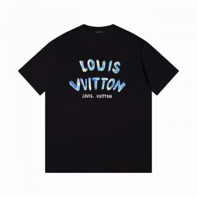 Lv 路易Ss25 最新彩绘涂鸦领短袖 高品质，顶级制作工艺进口面料，专柜款优质胶印印花设计，采用进口高端订制280克双纱面料，进口丝线手感一流，男女同款 颜色