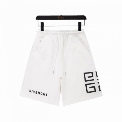 实拍细节图+尺码表 Givenchy 纪梵希 24Fw4G方格绣花短裤 专柜同款 经典字母刺绣 五分裤、高品质牛肚面料、特别手感、超级质感 舒适柔软透气 休闲宽
