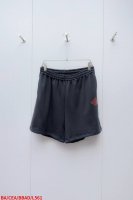 L561 Ba巴黎世家 黑橙胶带印花刺绣短裤 工艺说明：采用定制高支纯棉，经预缩水处理确保洗后稳定性，克重达500Gm2 洗涤后实测，赋予短裤重磅垂感与耐磨性。