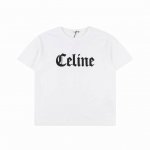 Celine 赛琳 25Ss 哥特字母刺绣短袖 面料采用260G精梳棉，前幅哥特式Logo绣花图案，进口田岛机万针刺绣，小字母绣花体现进口绣花机功底。还原原版品