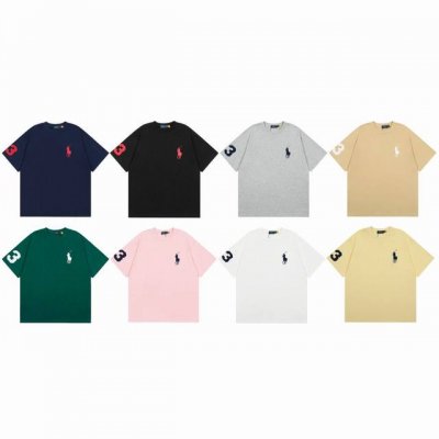顶级品质 拉夫劳伦Ralph Lauren经典刺绣大马标圆领基础短袖 这两年拉夫劳伦风好大！审美真的有大大提高大马刺绣点缀就很好看，搭配短裤和阔腿裤无论怎么搭都
