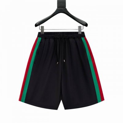 Gucci 古驰 三色条纹压胶短裤 原8,500购买 聚酯纤维面料 裤管两侧撞色条纹 互扣式双G印花 抽绳松紧腰头 直筒短裤版型 全套辅料配备 聚酯纤维属于混纺