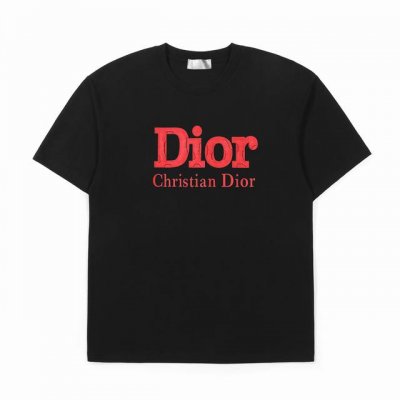 Dior迪奥3D立体裂纹印花棉质短袖T恤 定制主标 辅料 水洗齐全 超复杂工艺 立体裂纹印花营造出割裂感的效果 甄选250克32支紧密纺双纱纯棉面料 质感厚实但