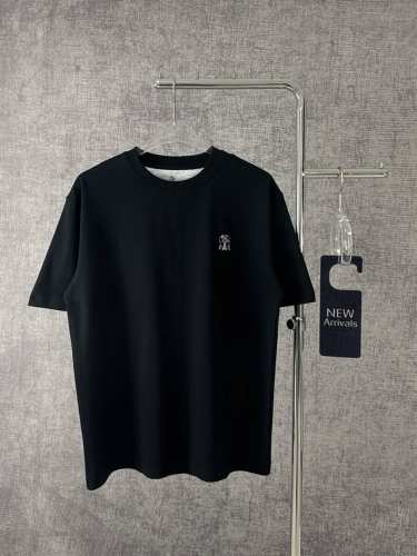 brunello Cucinelli Bc2025春夏新款圆领短袖T恤 Brunello Cucinelli的珍贵纱线丰富了这款Travelwear系列T恤衫的
