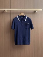 hermes爱马仕 2025春夏新品针织短袖，进口针织面料，手感柔软。顶级进口私货，设计潮流短袖针织衫，不失奢华 品质毋庸置疑 上身效果超赞，奢华官网同款！尺码