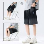 上新 Chrome Hearts克罗心海外版25Ss 新款两色高品质重工水洗洗褪渐变拼接短裤 版型属于宽松版 立体剪裁 上身简单有型帅气百搭. 面料采用优质工装
