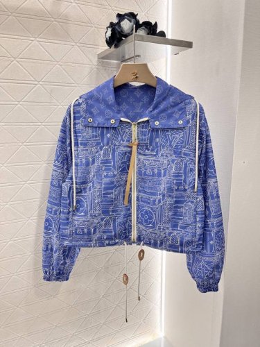 louis Vuitto*新品 连帽印花防晒夹克