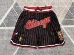 90（款号K36）【顶级刺绣版本】 mitchell &Ness X Just Don联名芝加哥公牛队刺绣球裤 篮球短裤 just Don Nba 球队球裤系列