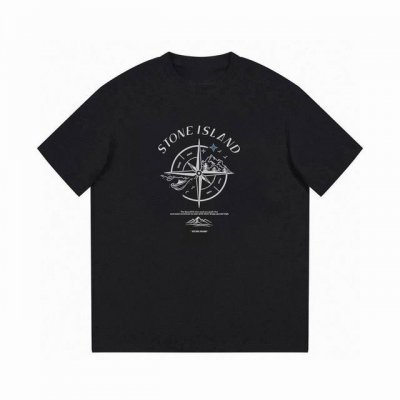 高品质石头岛2025早春最新系列！胸前印花Logo大牌感十足！高端大气完美演绎，经典圆领不挑人版型上身巨显瘦 面料采用230克纯棉面料，保证舒适性同时透气冰爽的